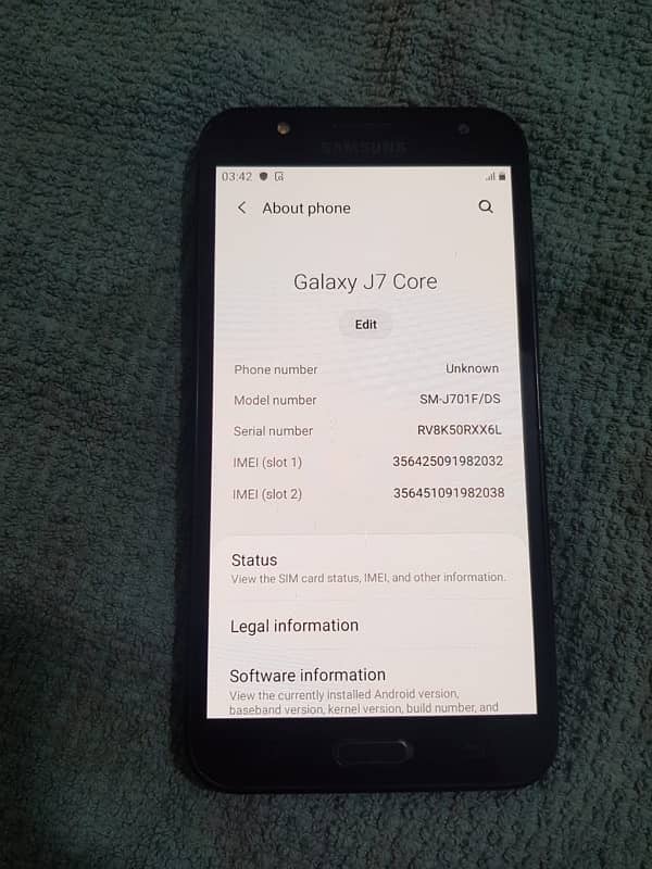 samsung j7 core 3/32 11