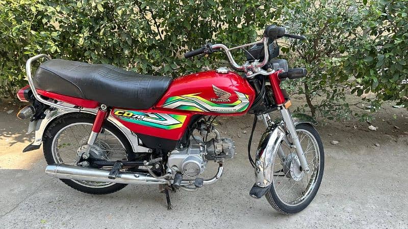 Honda CD 70 Model 2023 in Good condition 1