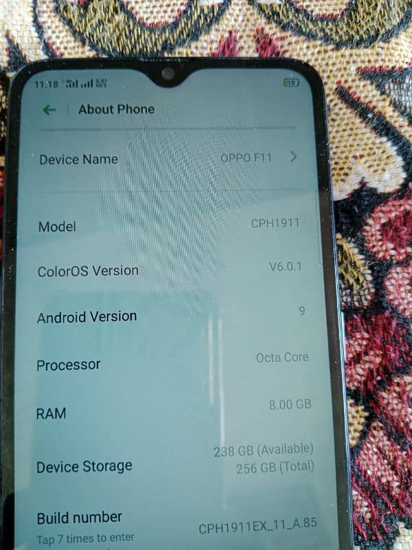 oppo f11 8/256 pta ok 2