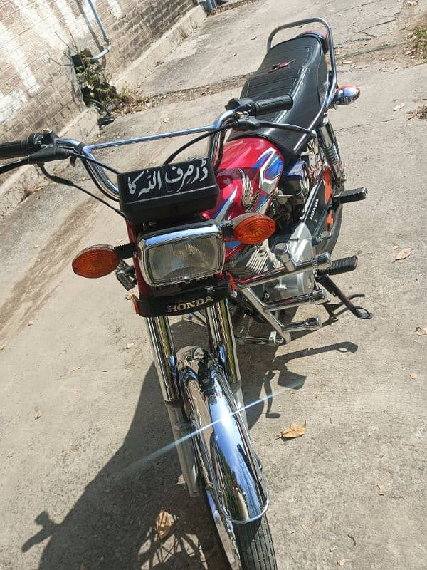 Honda CG 125 2022 Model Red All Punjab 12