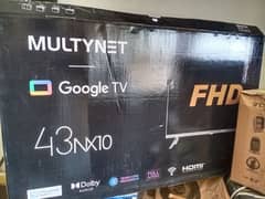 multy net led 43 inch nx10 box pack with open warranty card