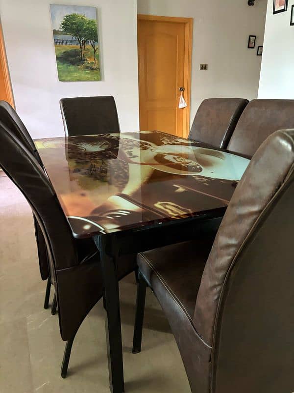 6 seater stylish Dining Table for sale 1