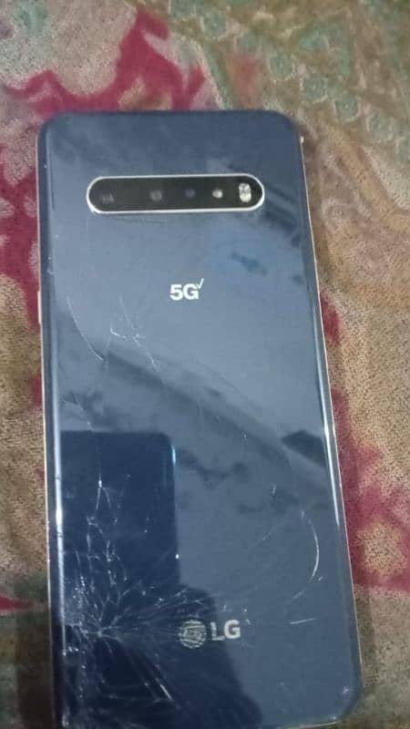 lg v60 thinq 5g 128gb all ok only back break 1