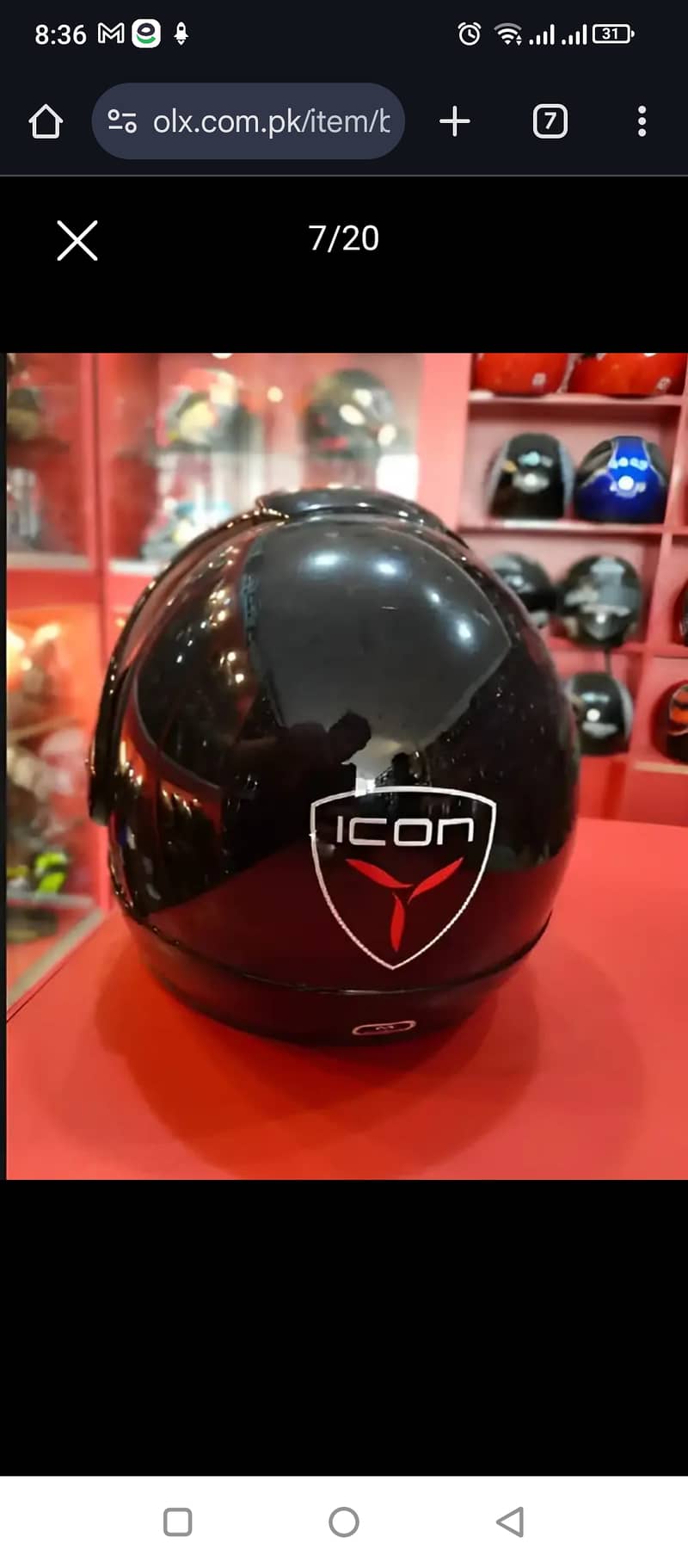 New Vector icon Half face helmet (FREE DELIVERY ALL OVER THE PAKISTAN) 0