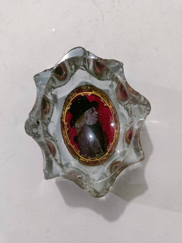 Rare 18th Century Georgian Style Crystal Salt Cellar painting 1