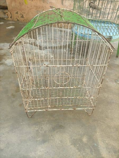 Birds Gray & Raw parrot cage 3