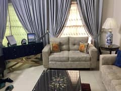 sofa  seater beige colored  fabric