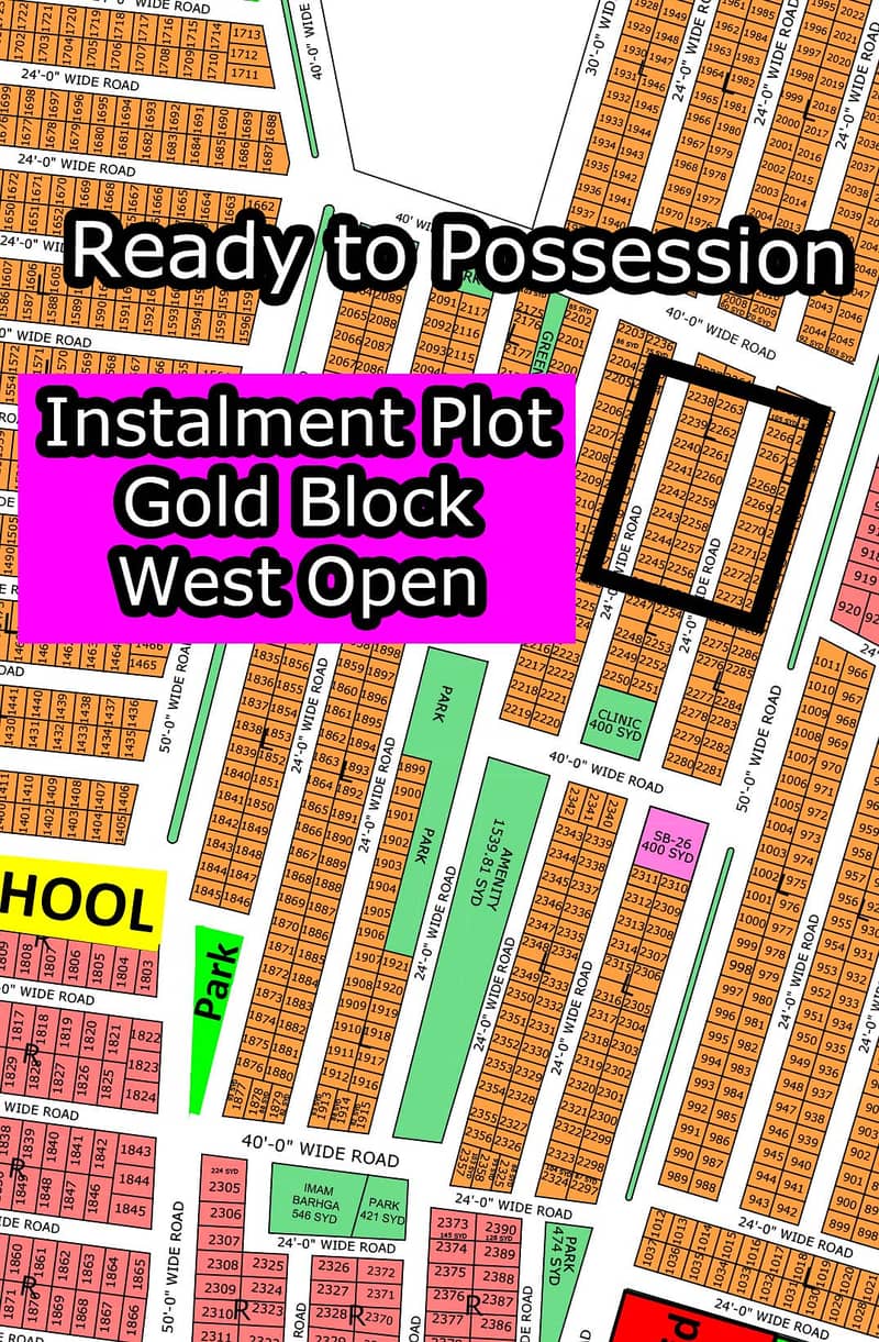 L - (West Open + Gold Block) North Town Residency Phase - 01 1