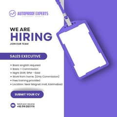 Hiring ( Male and Female ) Sales Executives.