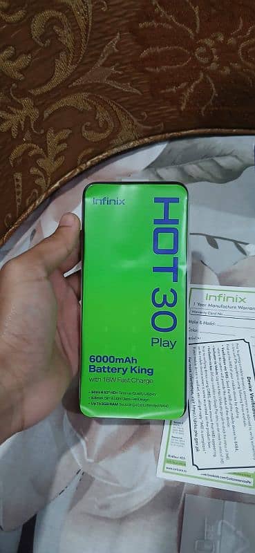 Infinix Hot 30 Play 8Gb Very Good Condition For Sale 6