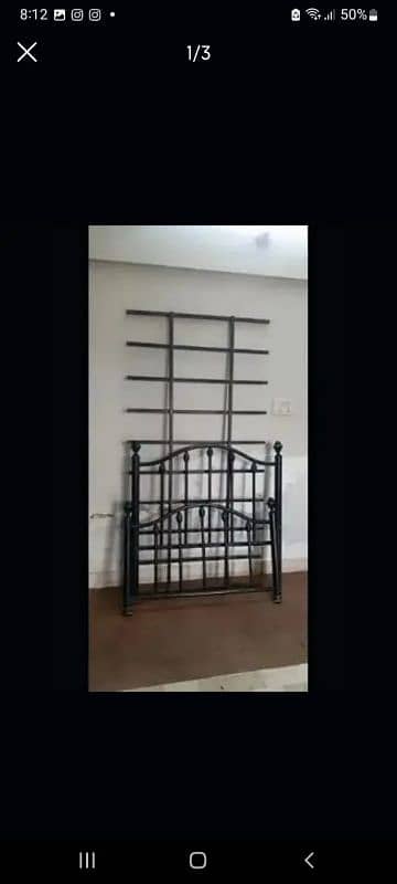 iron single bed size 3 by 6 only iron bed 0333 3462552 1