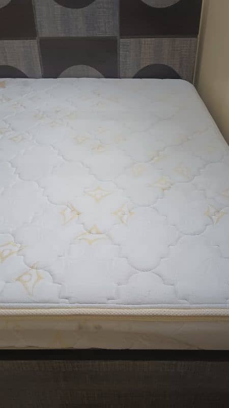 Bed with spring mattress for sale 0