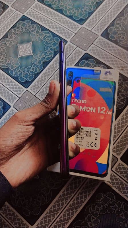 Tecno camon 12 air with box 4 64 all okay urgent sale 2