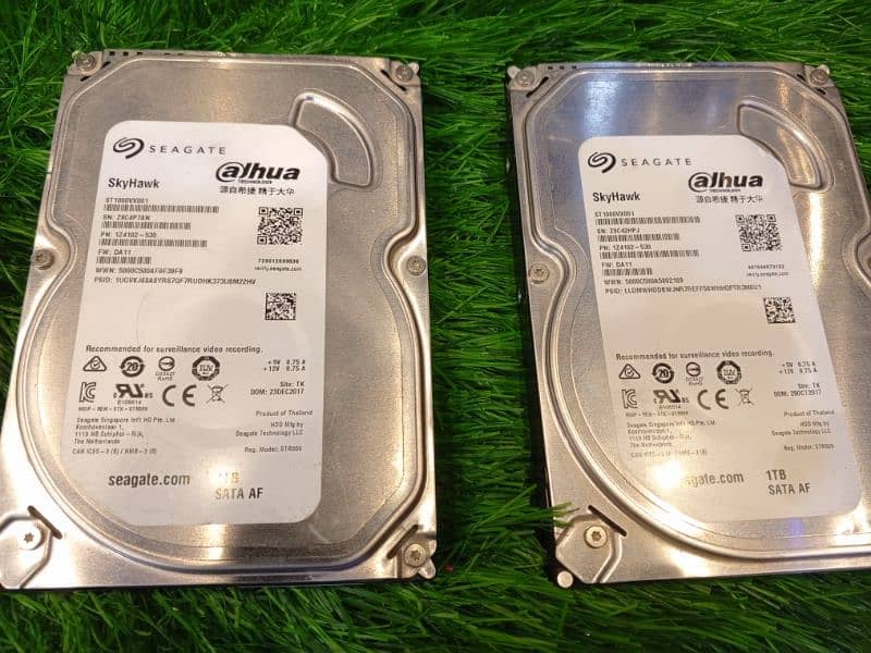 1  1 Tb 2 piece hard disk for sell 100% health 1