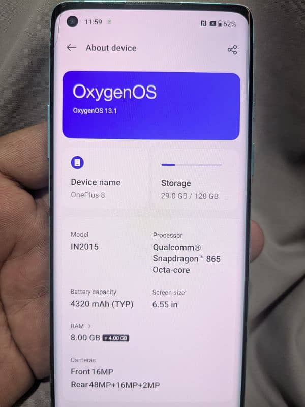 Oneplus 8 (8/128)dual sim 3