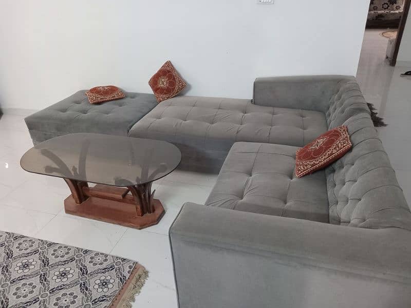 7 seater gray sofa 0