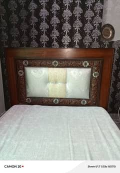 2 Piece Single Wooden Bed