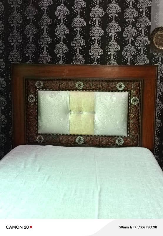 2 Piece Single Wooden Bed 1