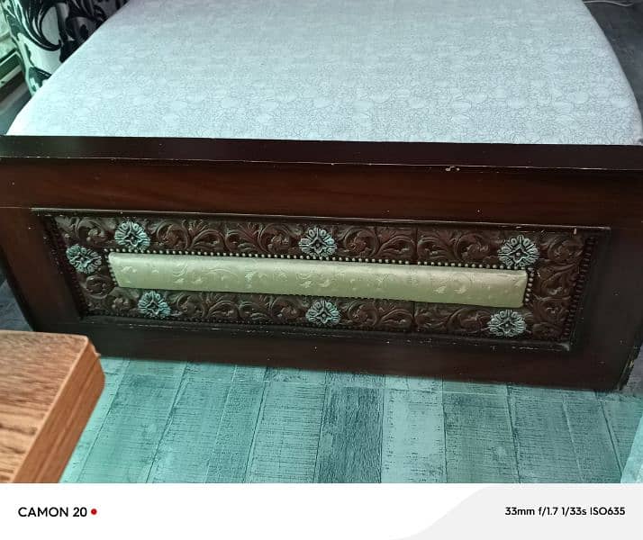 2 Piece Single Wooden Bed 6