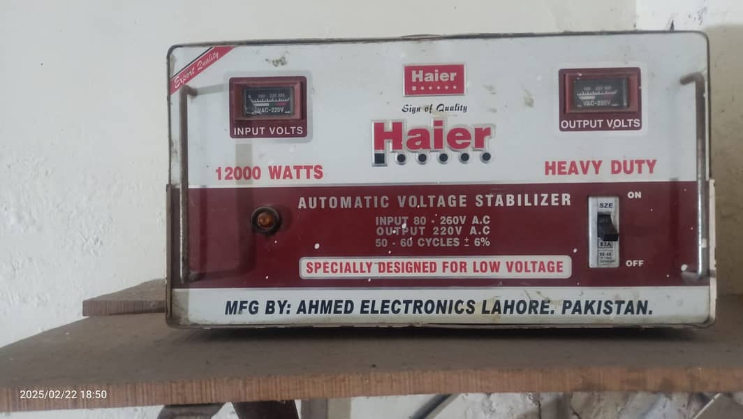 12000 Watt Stablizer100% pure copper transformer 1