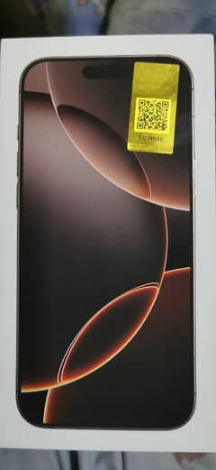 iPhone 16 Pro max 256gb pta approve desert titanium box pack non activ