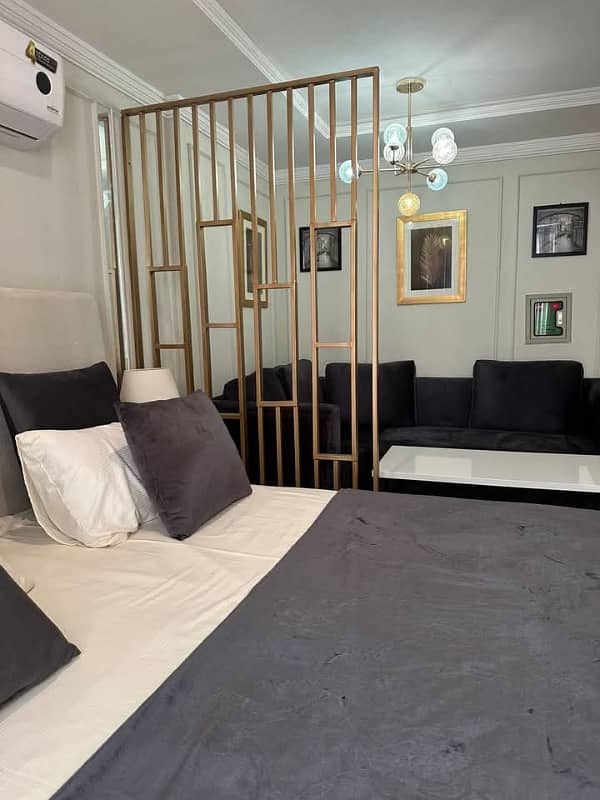 Studio Furnished Flat Available for rent in Bahria Town lahore 7