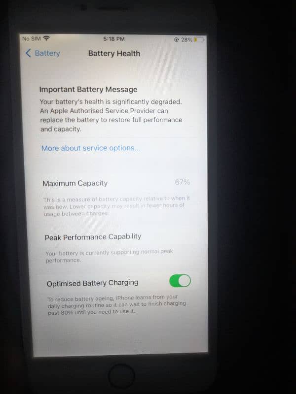 iPhone 6S Plus 16GB Battery Health 67% Fingerprint  Not Working 2