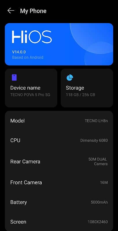 Tecno pova 5 pro 5g 2