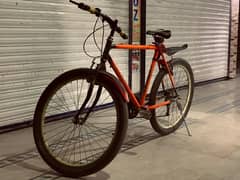 Bicycle 26 inch Orange Color   ( 6 gears )