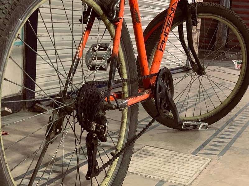 Bicycle 26 inch Orange Color   ( 6 gears ) 2