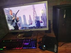 Ryzen 3 2200g CPU + 24 inch LCD full setup