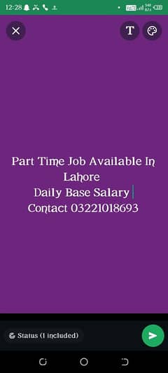 Part Time Job Available hai