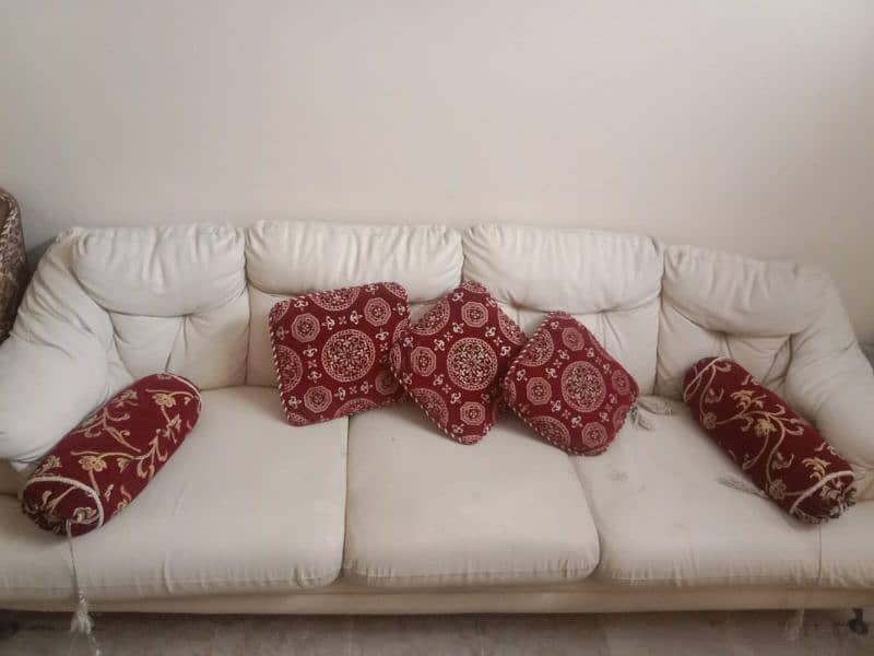 5 seater  sofaset leather for sale 1