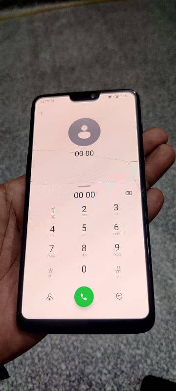 oneplus 6 dual sim 6/64 glass break 03134752313# 1