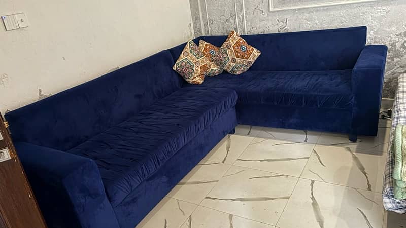 l shape sofa and 2 single seater sofas for sale 0