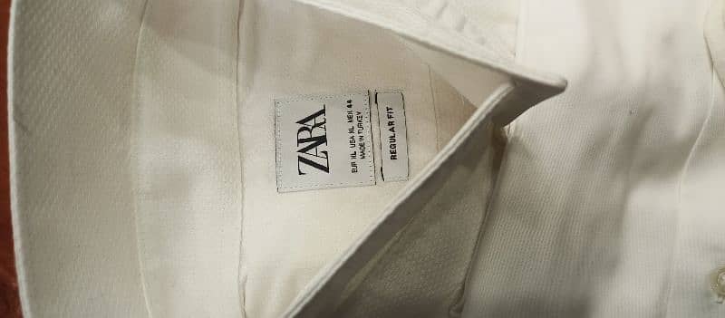 branded shirt's important avil White shirt's hugo boss . . . zara man. 0