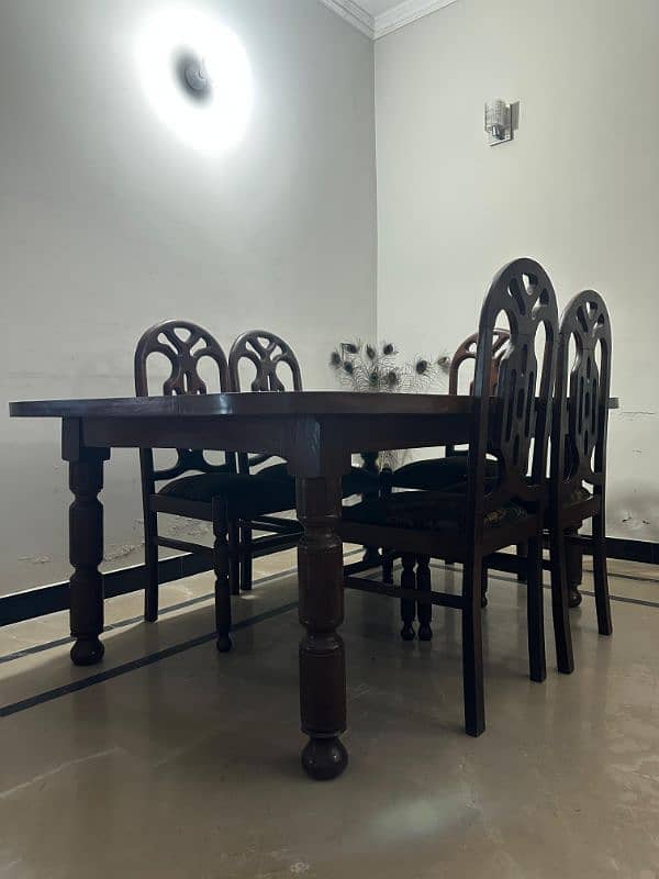 Traditional Style Antique Dining Table Of Pure Sheesham Wood! 2