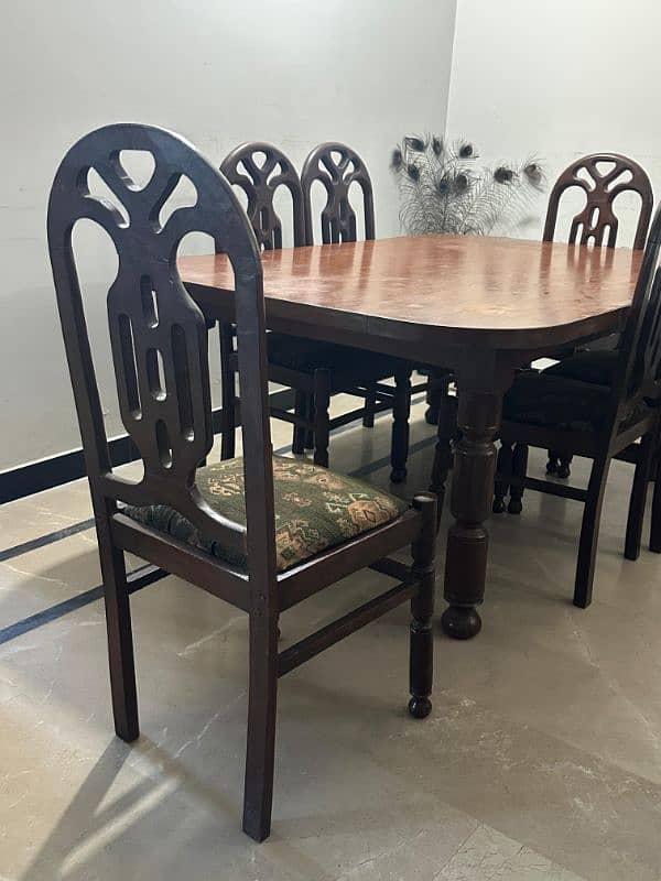 Traditional Style Antique Dining Table Of Pure Sheesham Wood! 4