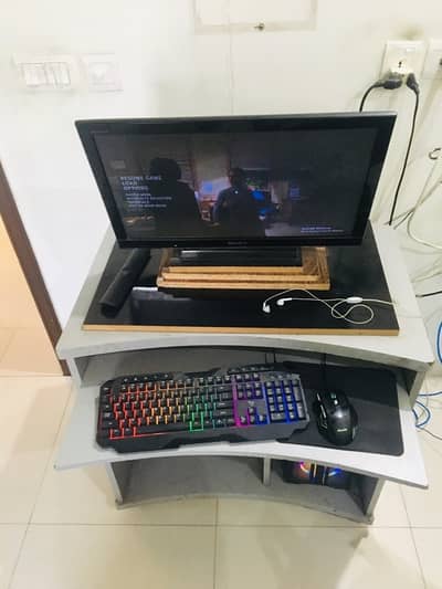 Computer table with movable keyboard mouse space - Tables & Dining ...