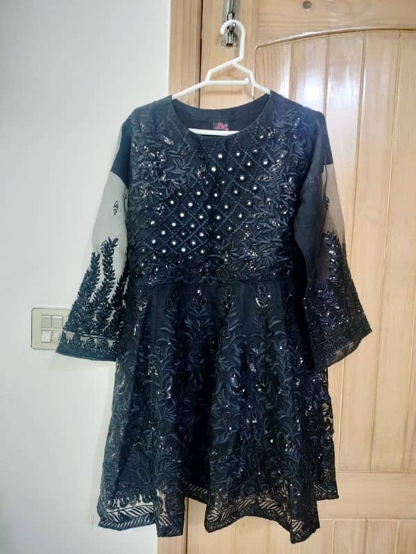 Black sequin and mirror work dress for sale 6