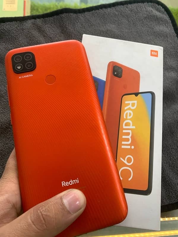 Redmi 9C 3/64 with box charger 6