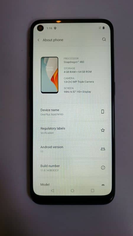 OnePlus Nord N100 PTA Approved 3