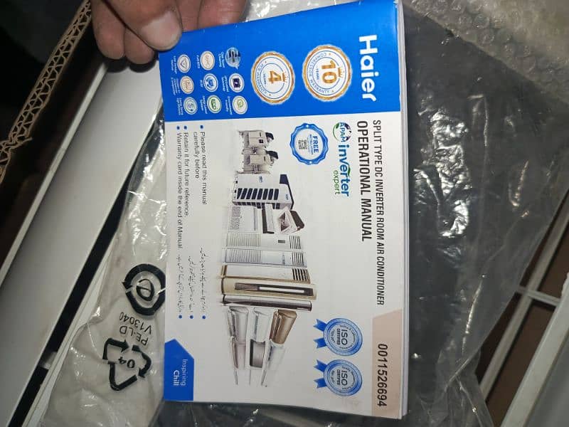 Haier dc inverter brand new conitidon olny 1 month  uesd 1