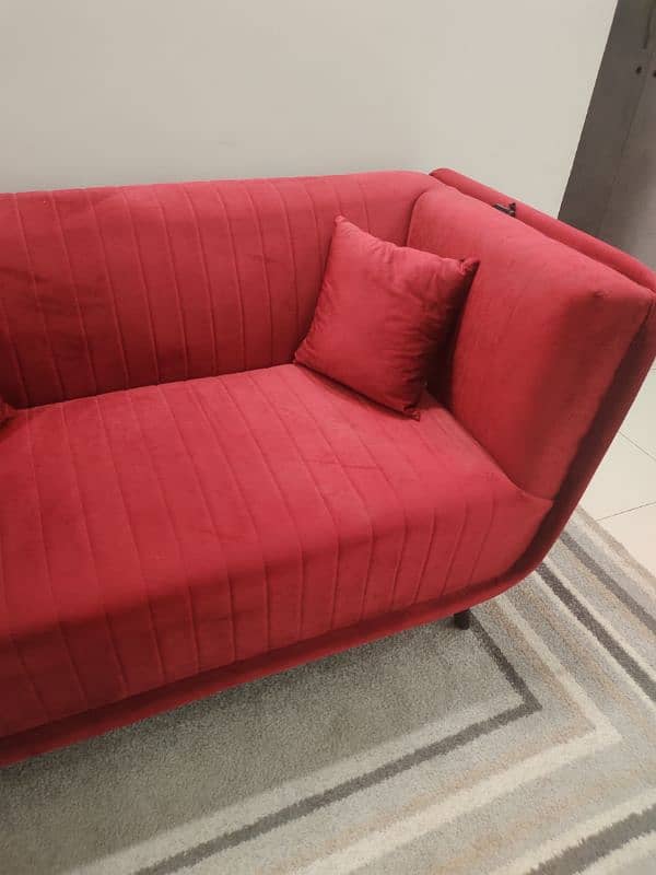 Velvet 2 seater sofa 2