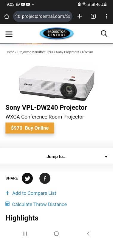 Sony wxga 2 hdmi multimedia projector for class room and meeting room 0