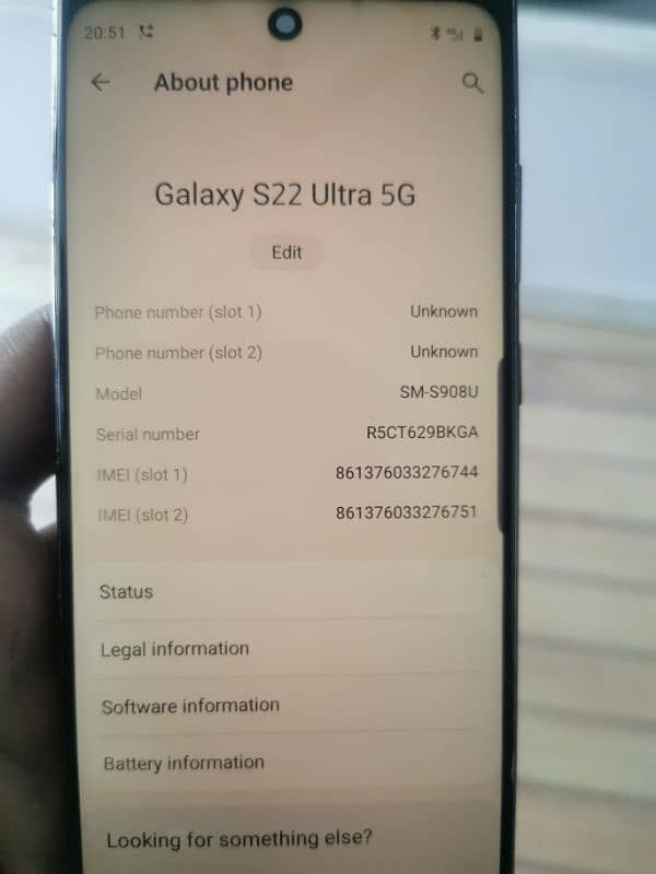 samsung s22 ultra ket 256 gb only exchang  good phone 4