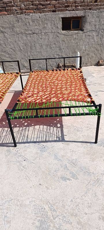 Urgent: Iron Charpai set 45 inch x 78 inch 3