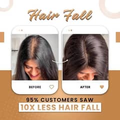 Herbal Anti Hair Fall Oil – 100% Natural & Money-Back Guarantee!