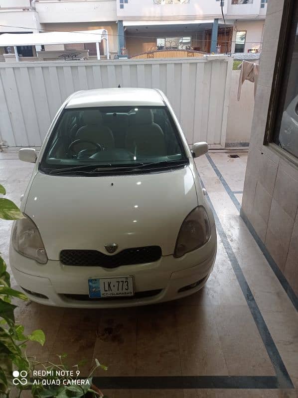 Toyota Vitz 2005 Pearl White 12