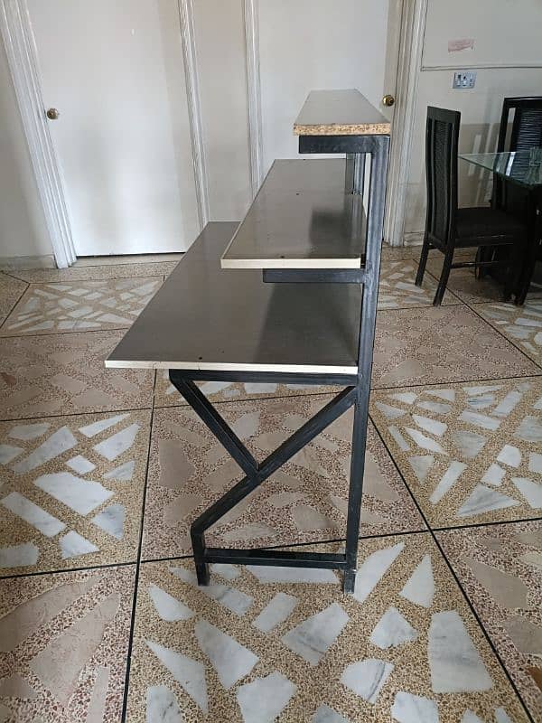 Wooden Computer table with Iron Frame 1